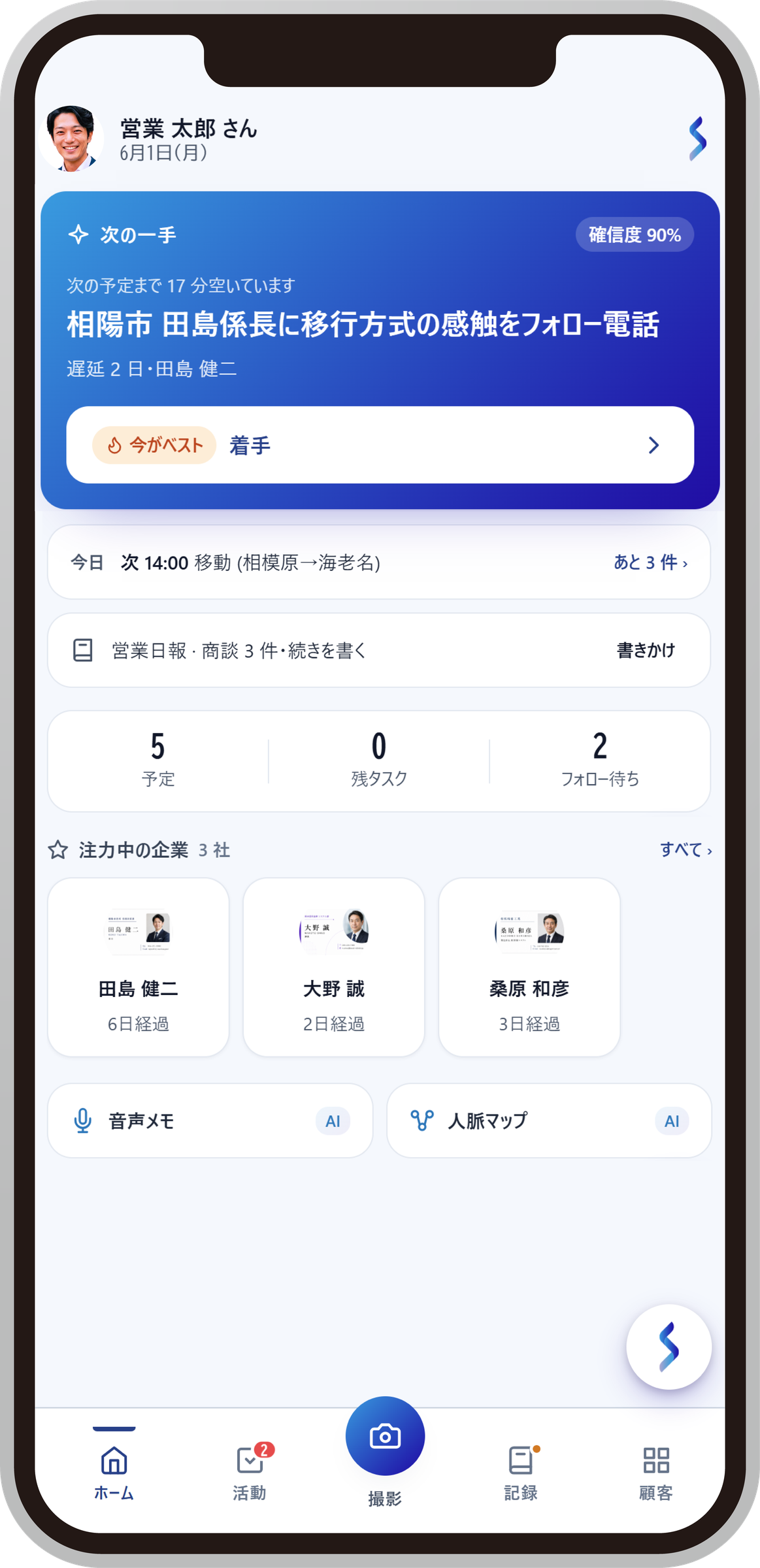 AI作戦会議の開発中画面